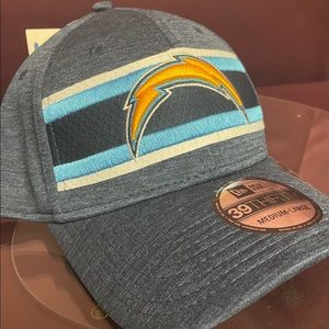New Era 39Thirty Los Angeles LA Chargers Flexfit Fitted Hat Blue M/L 11923655